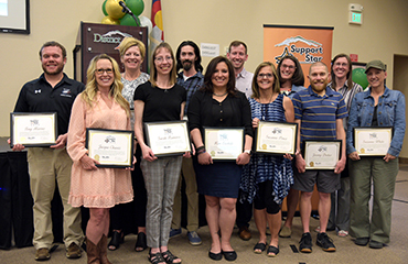  Staff are recognized as Employees of Year.